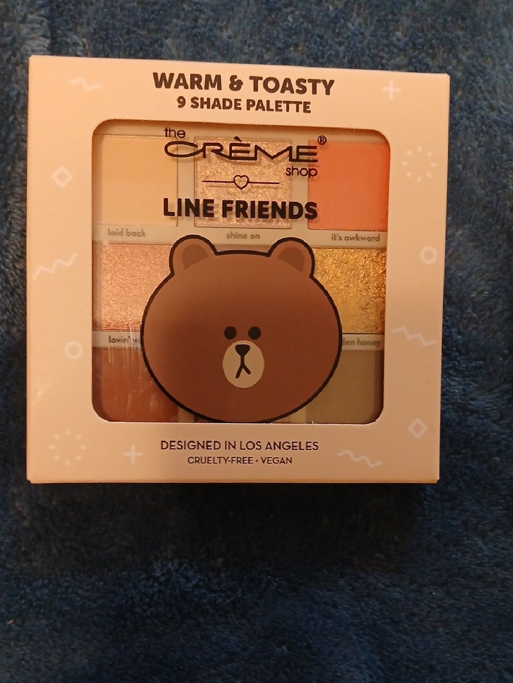 FRIENDS Warm & Toasty 9-Shade Palette — Peach, Gold, Brown, Beige